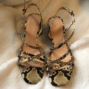 JCrew block heel sandals size 7
